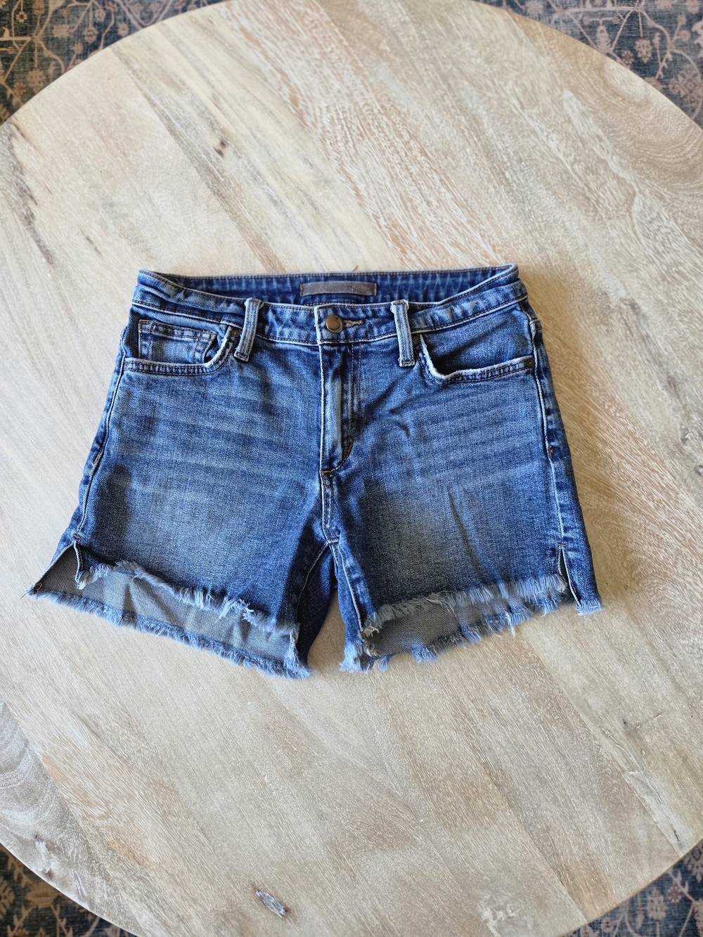Joe's Jeans Distressed Dark Blue Cutoff Shorts